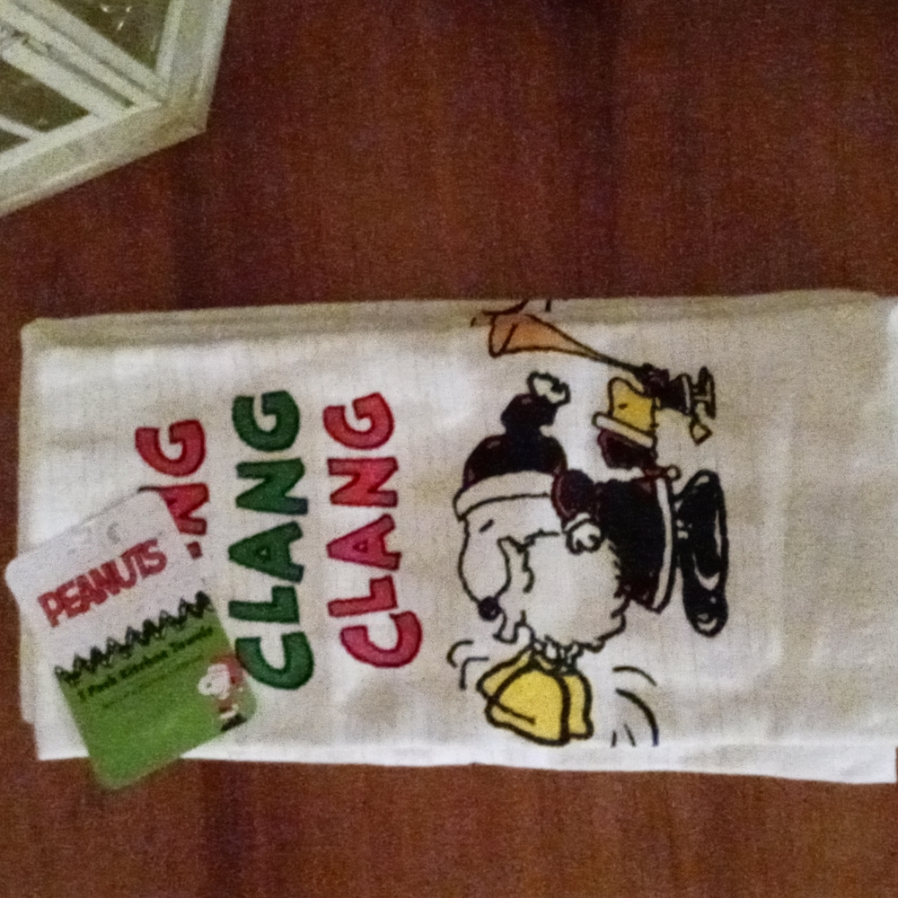 Snoopy Christmas kitchen towels